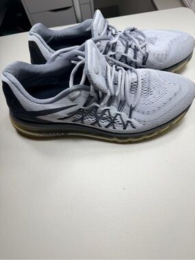 Nike Air Max 2015 Wolf Grey Men's Size 14 Running Shoes 698902-009